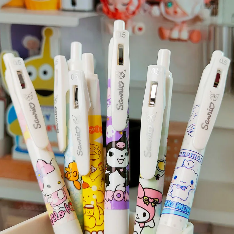 Gel Pen automatic pen 0.5mm pupil girl heart cartoon activity, cute creative gel pen for children and students.