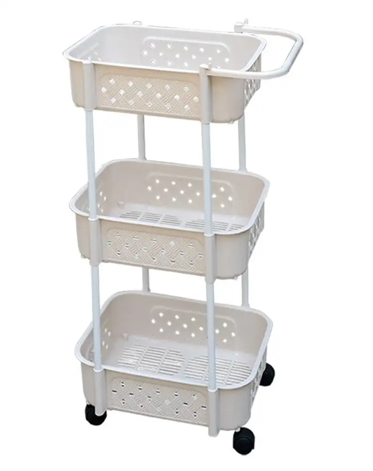 3-layer Kitchen Plastic Rack Shelf Sorting Sundries Vegetable Basket