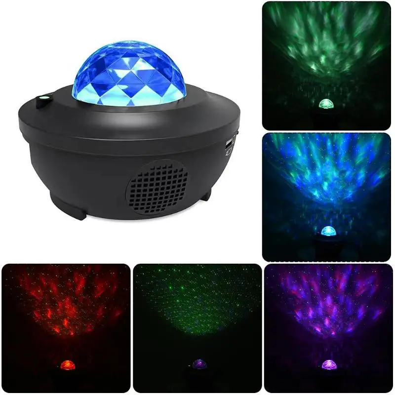 
Colorful Starry Sky Projector Blueteeth Voice Control Music Player LED Night Light USB Charging Projection Lamp Kids Gift 