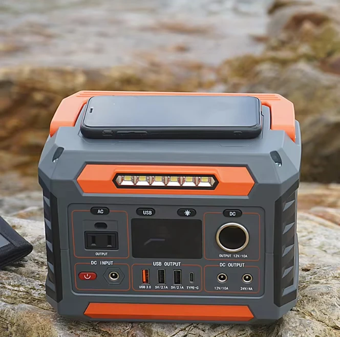 300W 260Wh Lithium Battery Portable Power Station with Wireless Charging and Cigarette Lighter for Camping and Road Trips