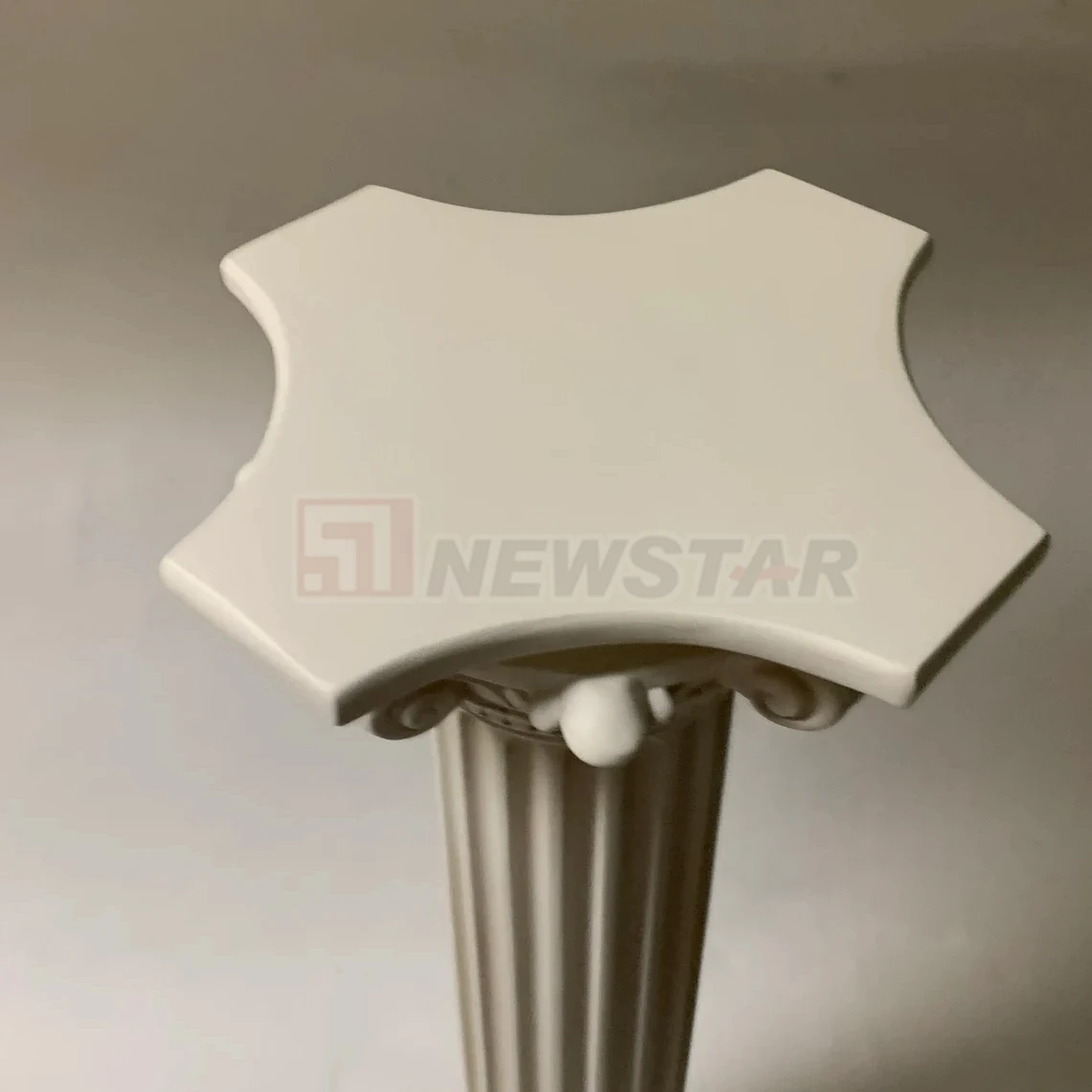 Newstar Customized Marble Stone Column Solid Stone Carving Pillars White Marble Stone Roman Column for Sale
