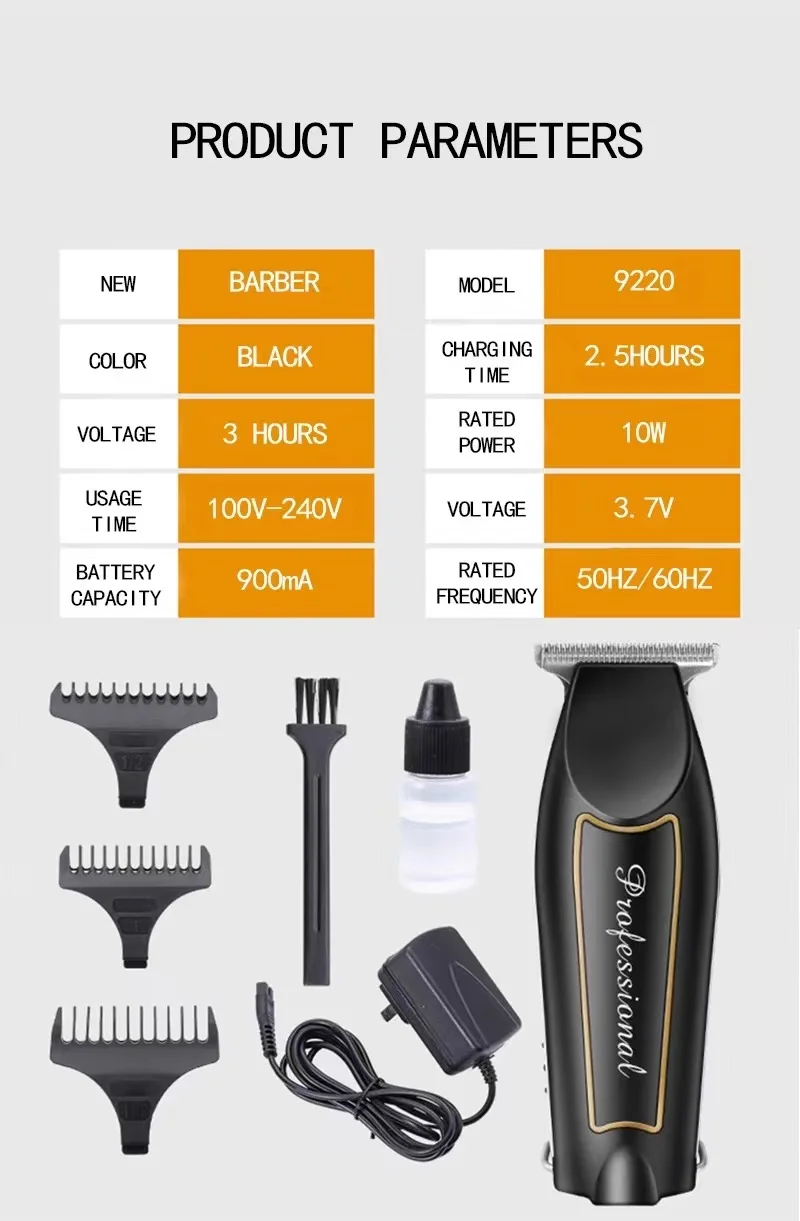 new arrived barber shop proffeional mens electric hair trimmer
