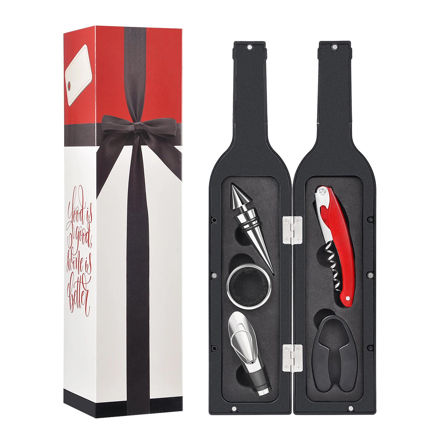 Creation Top Seller Creation FBA Bar Accessories 5 Pcs Wine Corkscrew Screwpull Kit Great Christmas Gifts Wine Bottle Opener Set