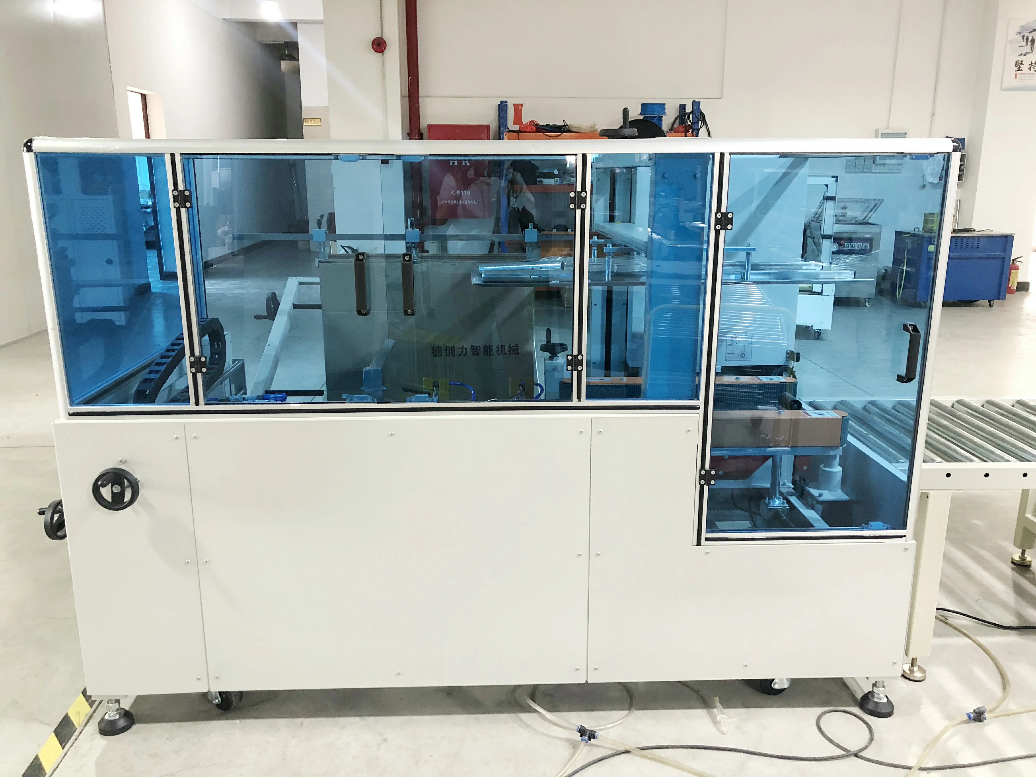 DPK-40 High Speed Small Automatic Adhesive Tape Bottom Box Erecting Forming Packing Sealing Machine Case Carton Erector