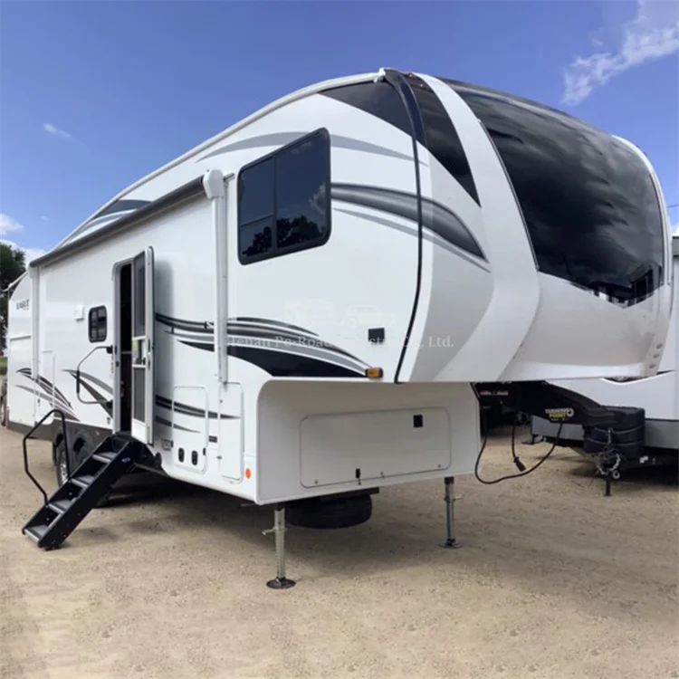 Large Size Luxury And High Quality 6-10 Person Mobile Motorhome Travel Trailer Camper Caravan 5Th Wheel Rv