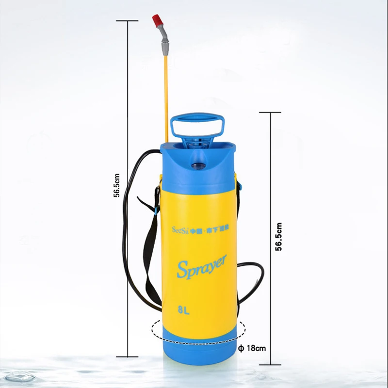  8L High Hand Pressure Pump Compression Garden Sprayer For plastic agricultural