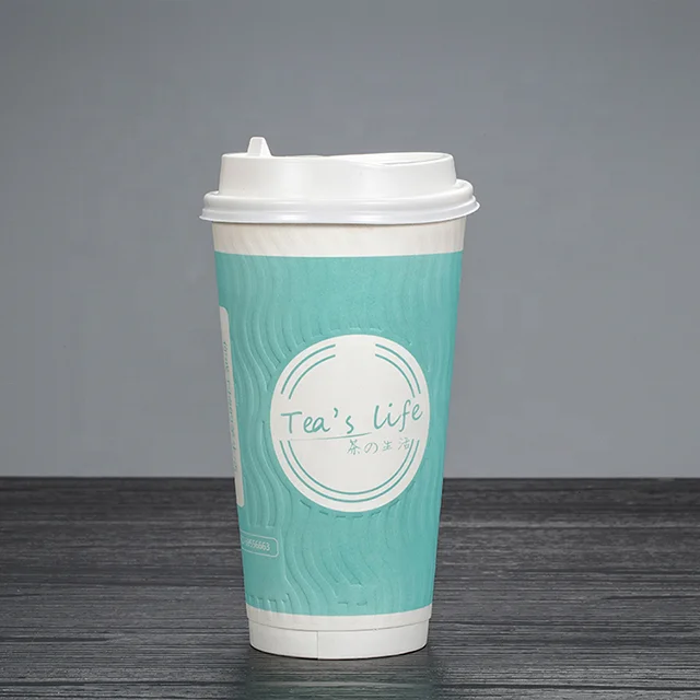Quality double wall paper cup disposable coffee and milk tea takeaway paper cup