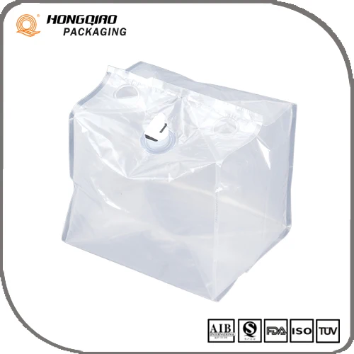 Disposable Plastic Tap Roasted Coffee Wine Water Bag In Box with Spout Dispenser with Valve