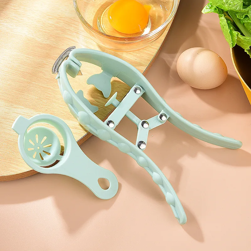 Wholesale Kitchen Cooking Baking Egg Cracker Tools useful Egg Cracking Opener peeler Utensils Gadget Restaurant Egg Shell Cutter