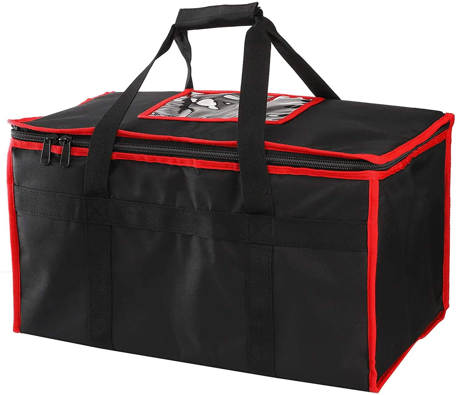 Insulated Food Delivery Bag Large Waterproof Catering Supply Bag with Zipper and Handle, Reusable Food Warmer B