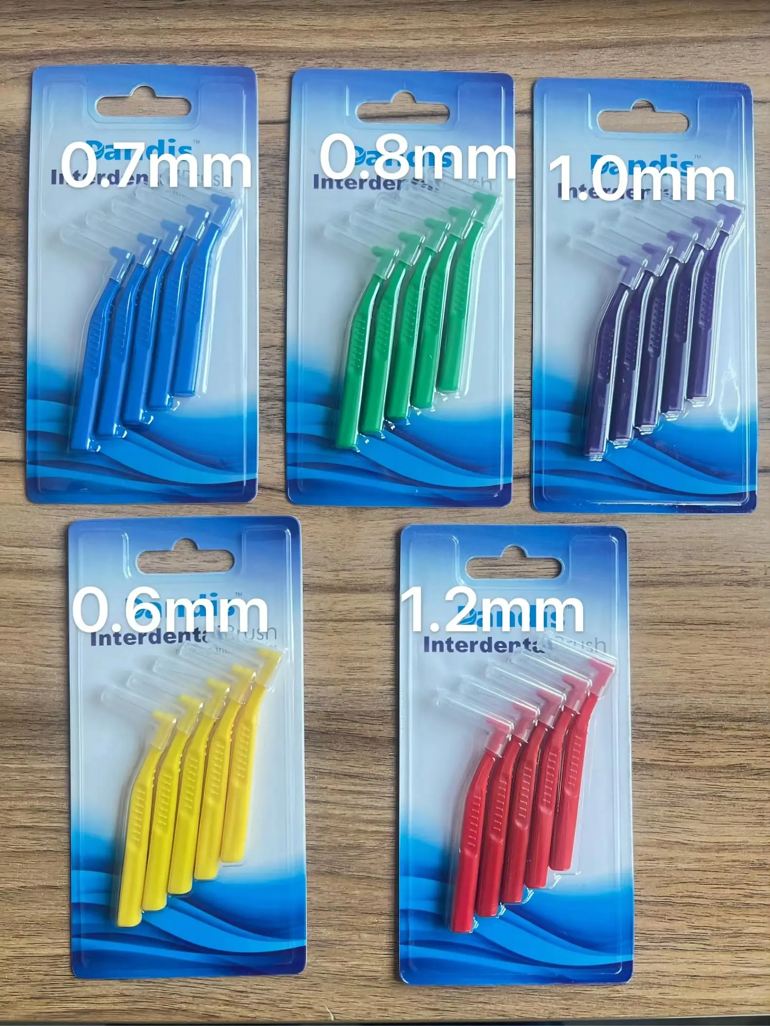 Suction card installation Private Label Soft Bristle I Shape Plastic Tooth Pick Dental Floss Interdental Brush