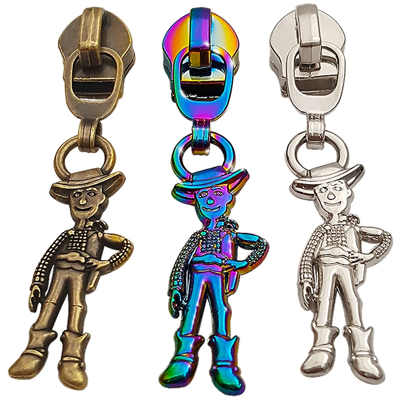 Пользовательский логотип, металлическая молния, тянущаяся дизайнерская сумка, Радужный металлический съемник молнии, ползунок для куртки