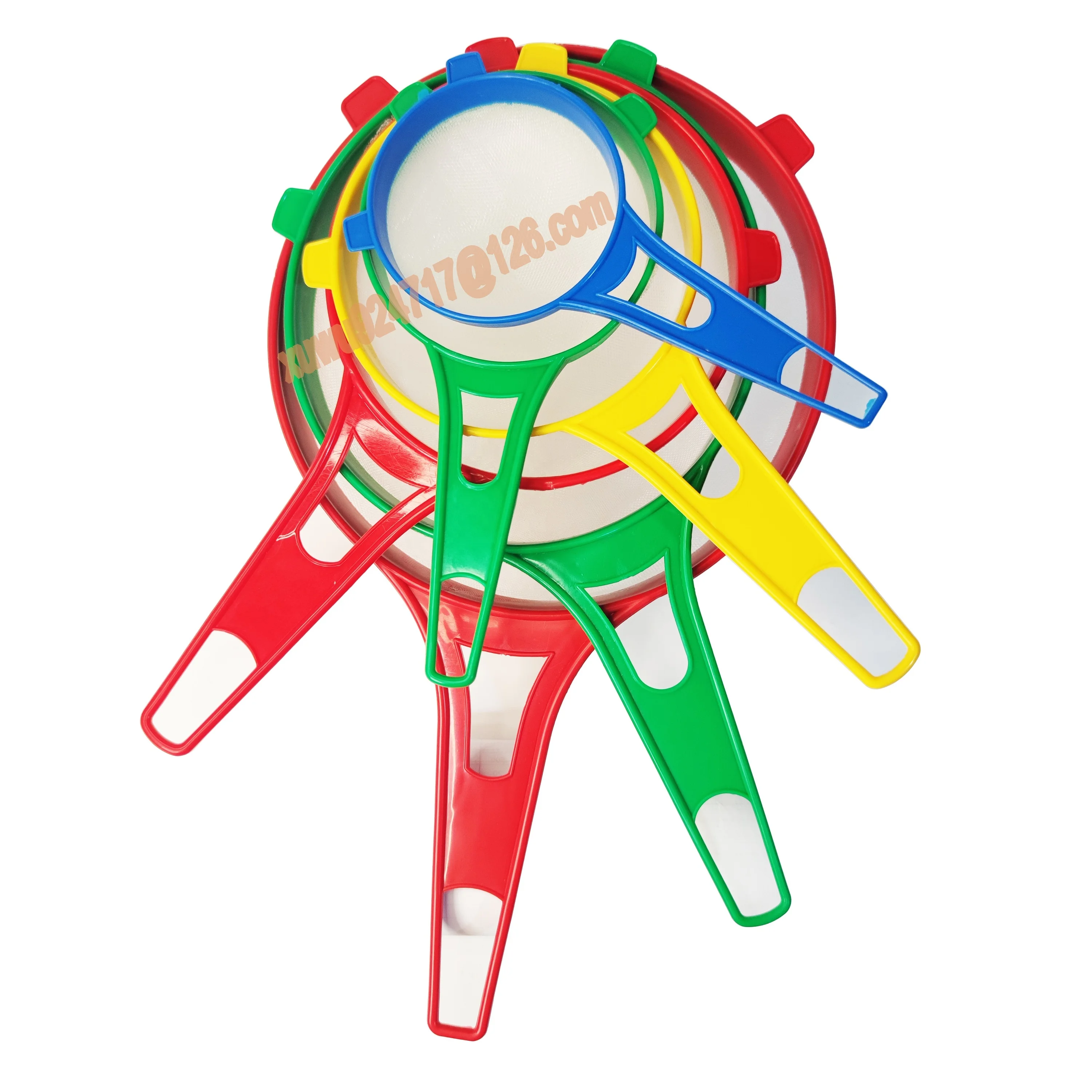 High Quality Double Net Plastic Sieves Mesh Strainer Kitchen Sink Colander Set Double Net Nylon Strainer