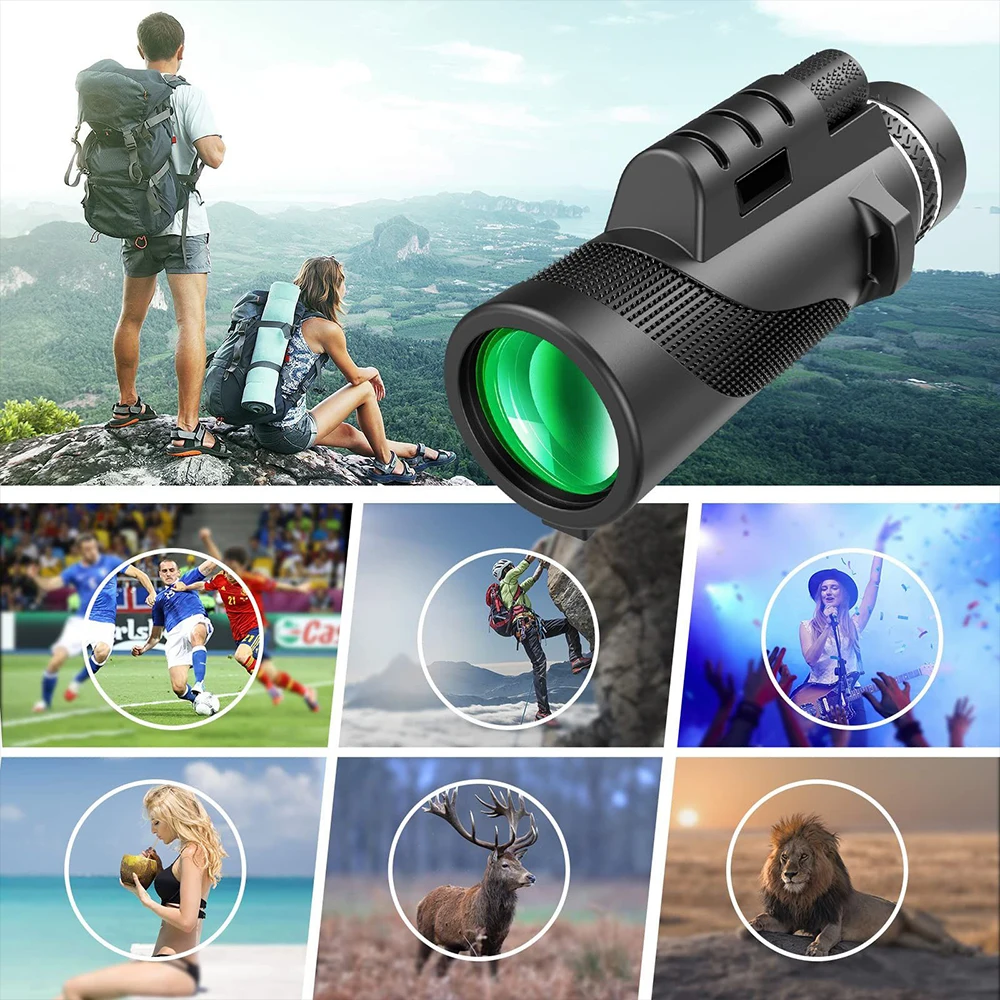 50x60 Night Vision Monocular High Power Dual Focus Optics Monocular Zoom Telescopes For Sale For Mobile Phone