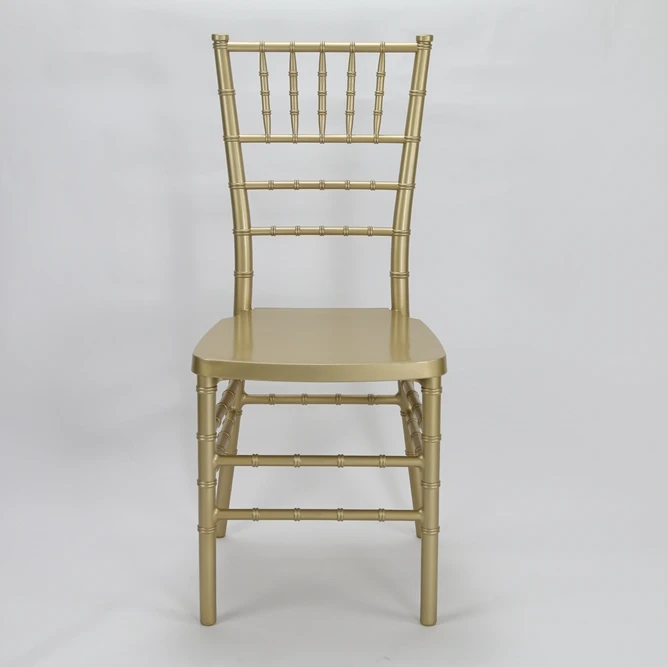 Wedding Event Party Rental Dining Plastic PP Gold Tiffany Chiavari Chair