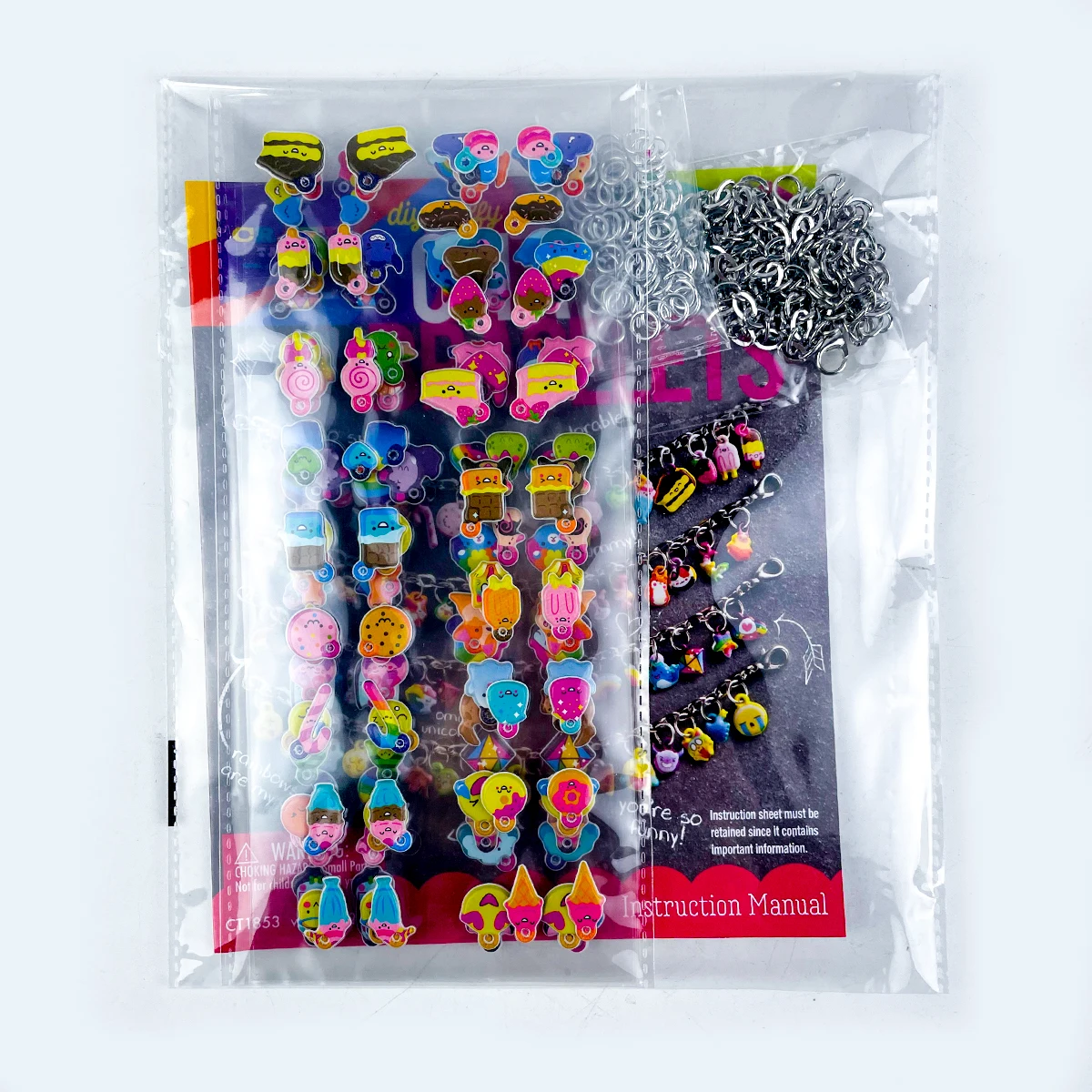 New Arrivals Cartoon Kids Craft Set DIY Gift Box Fantasy Girls Bracelet Charms Bracelets Making Kit