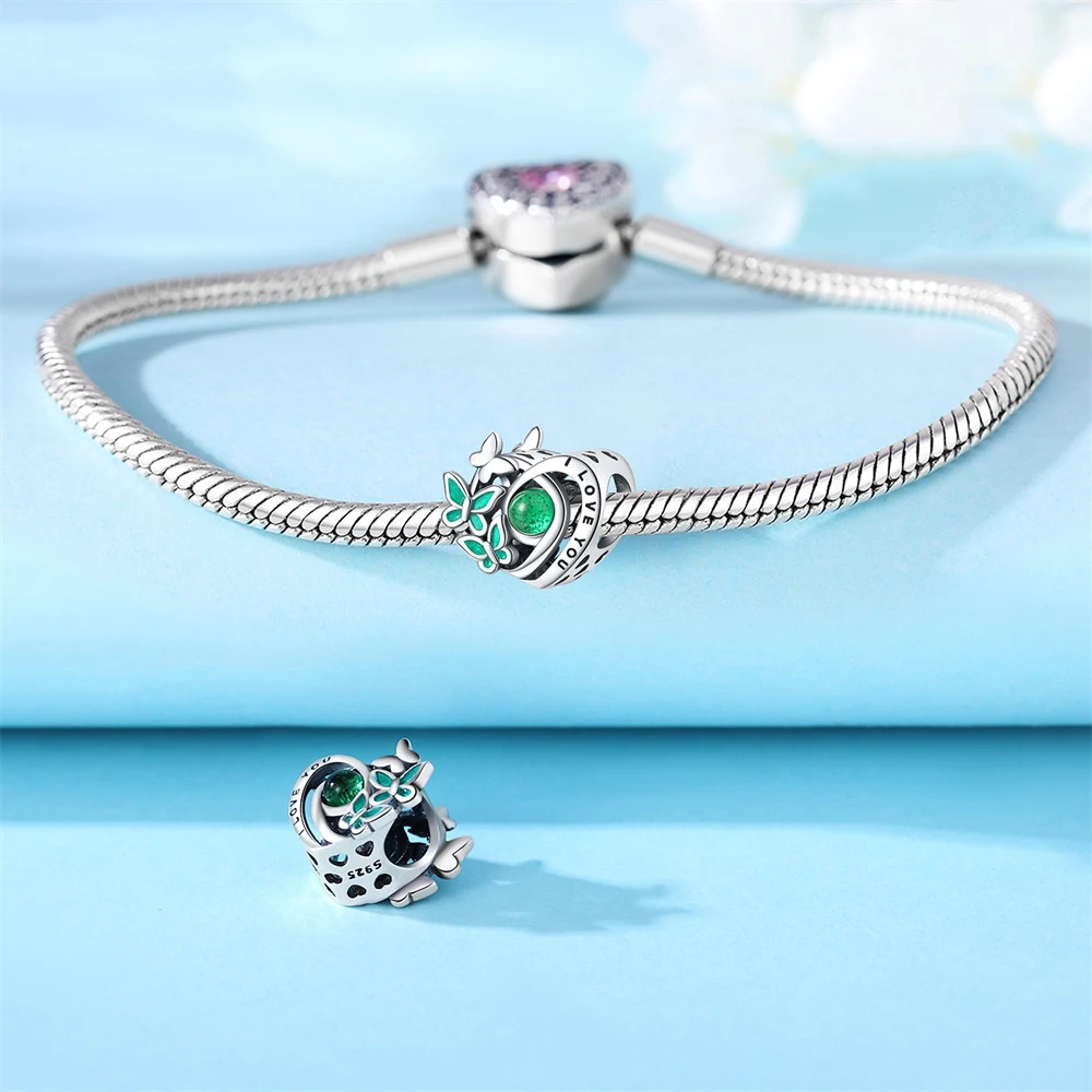 S925 Sterling Silver Butterfly Series Charm Beads DIY Jewelry Accessories Pendant Bracelet New Arrival Hot Sale Wholesale