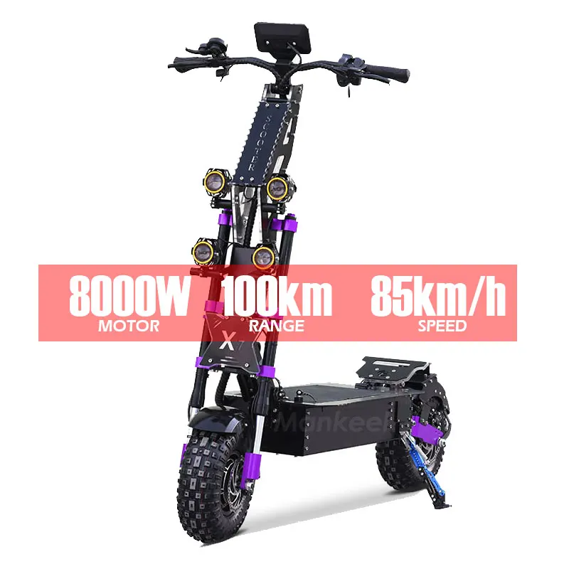 X7 1000W 7000W 8000W Trotinette Electrique 100 км км/ч Monopattino Elettrico-E скутер внедорожный электрический с сиденьем