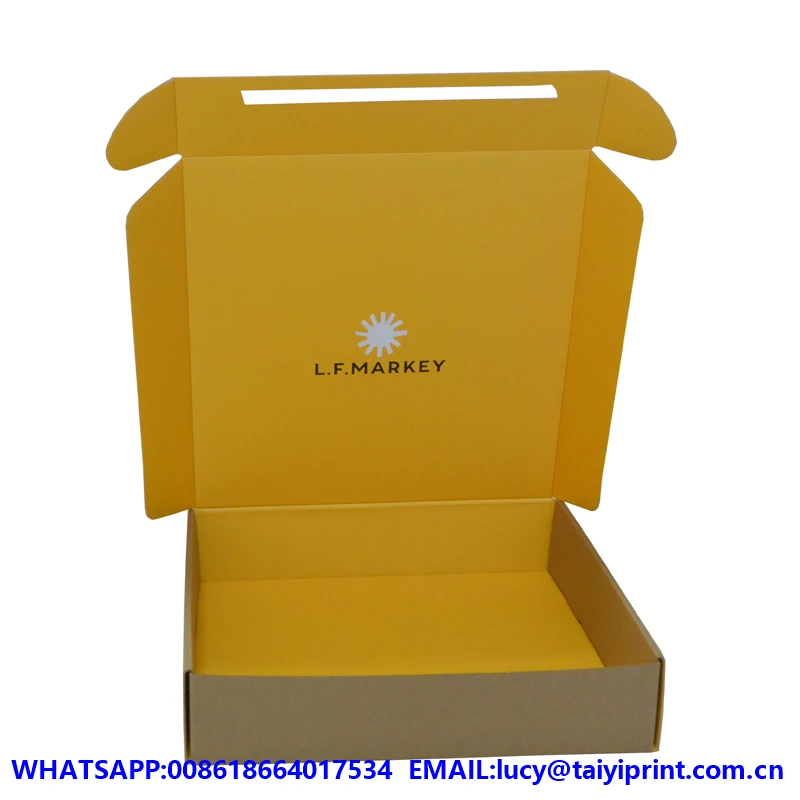 
Custom printed t-shirt jumbo kraft easy-fold box mailers 