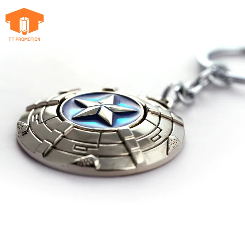 Metal Keyring Movie Souvenir Key Chain Captain Shield Keychain