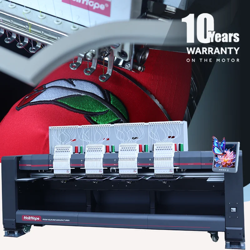 Like Zsk Happy Swf Tajima  HO1504H-AI 15 needle 4 heads embroidery machine cheap hat t-shirt flat 3D embroidery machine price