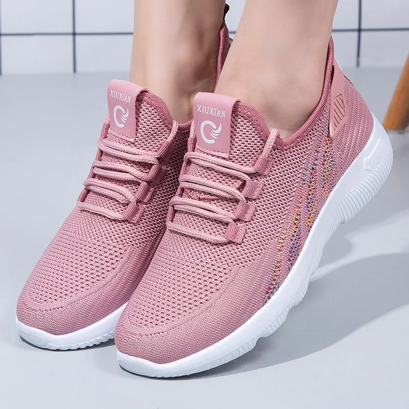 Кроссовки женские без шнуровки, повседневная теннисная обувь, плоская подошва, без застежки, оптовая продажа