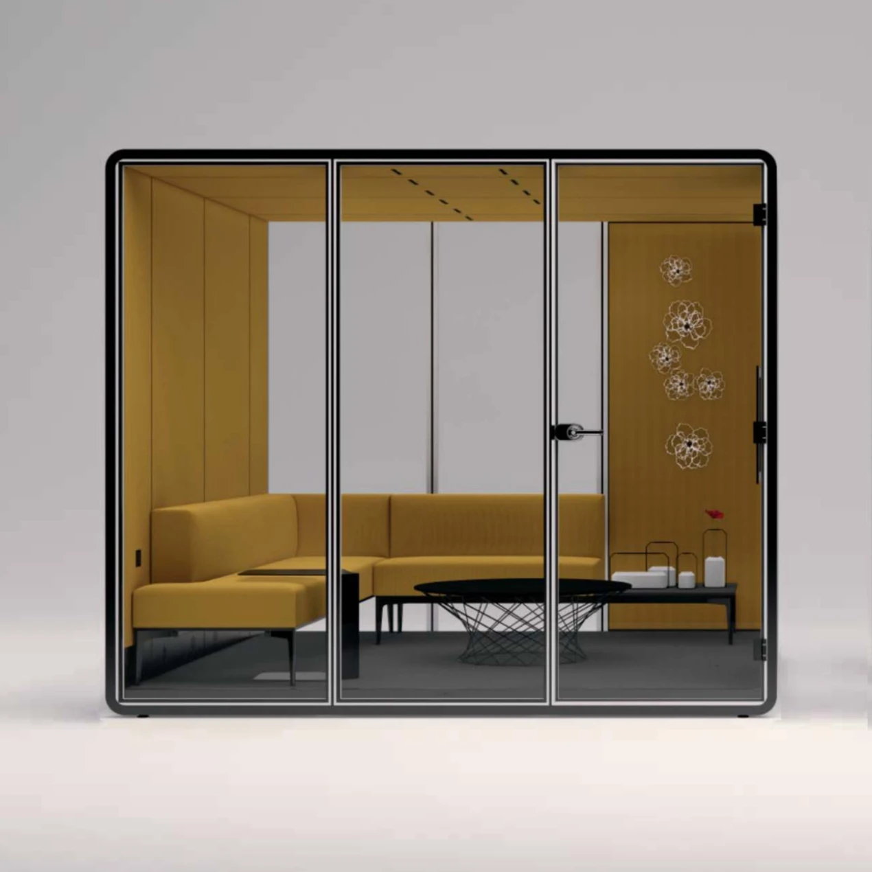 Индивидуальная акустическая Бесшумная кабина для встреч коммерческая Звукоизоляционная