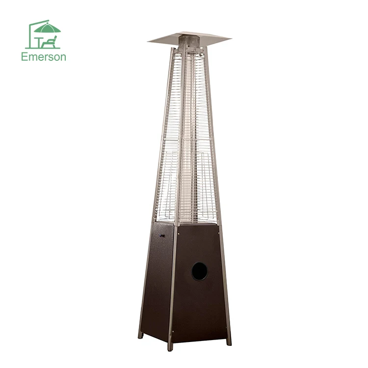Открытый газовый обогреватель EMERSON из нержавеющей стали для внутреннего дворика промышленные пирамидальные электрические газовые