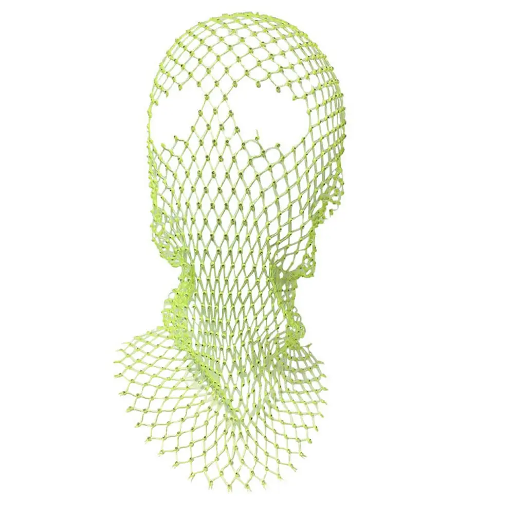 HZM-24140 Halloween Crystal Mesh Chain Hat Rhinestone Glitter Turban Breathable Headwear for Women