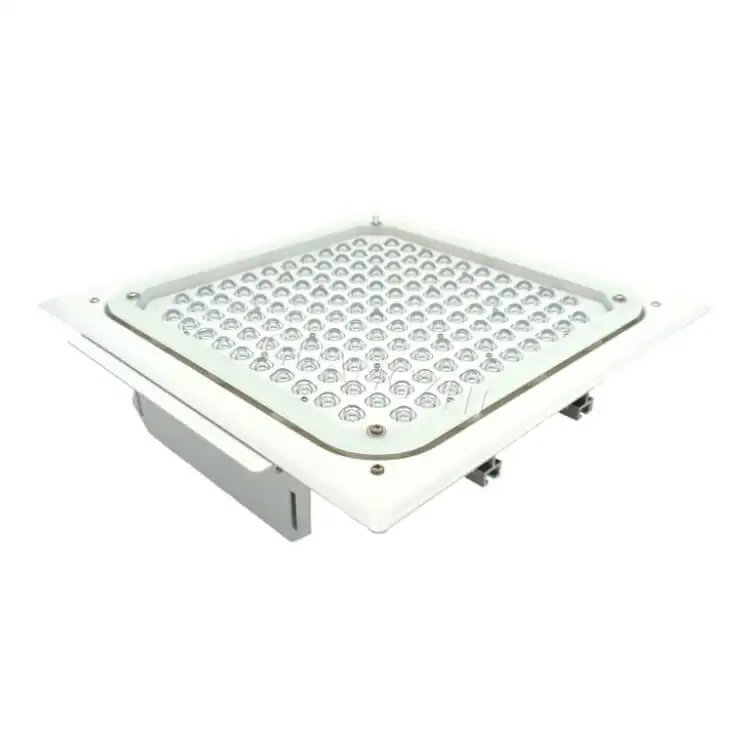 Ceiling Mounted High Bright LED Square Recessed Mounting Explosion-proof 100W 150W 150lm/W Gas Station Canopy Light