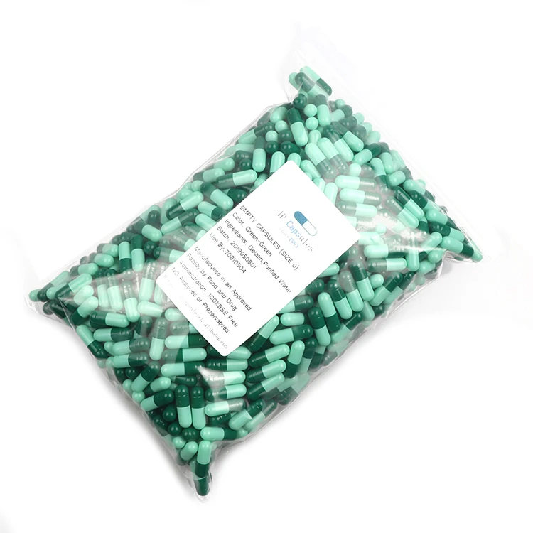 Halal Certified 00 Size Printed Empty Gelatin Capsules for Separating Purposes