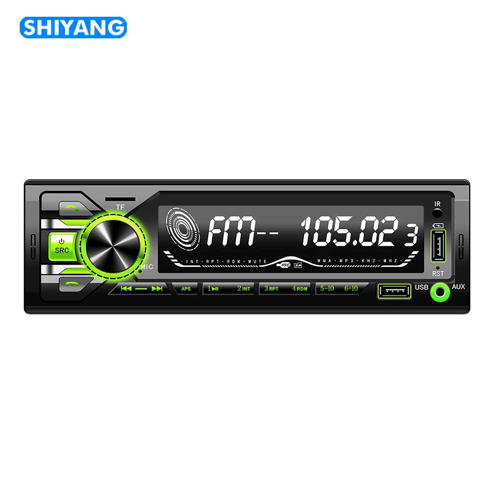 Hot Selling Newest 1 Din Stereo Player MP3 FM Receiver TF LCD MP3 player Car Radio 2 USB BT 12V  Car audio Player