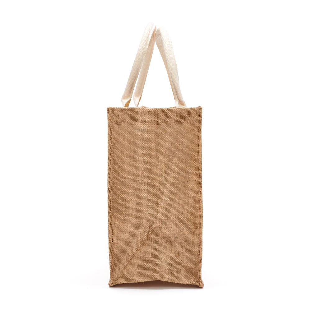 Wholesale Eco-Friendly Materials Recycled 100% Jute Bags Blank Burlap Jute Tote Bags With Handles