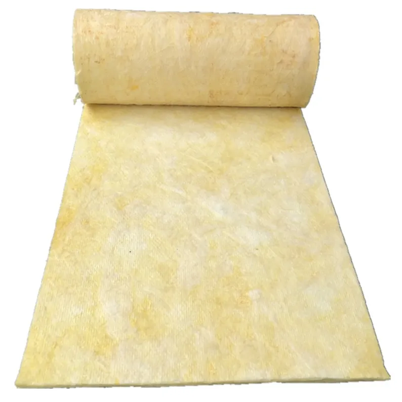 50 mm Thickness Glass Wool Fiberglass Felt Insulation Roofing Heat Insulation Material