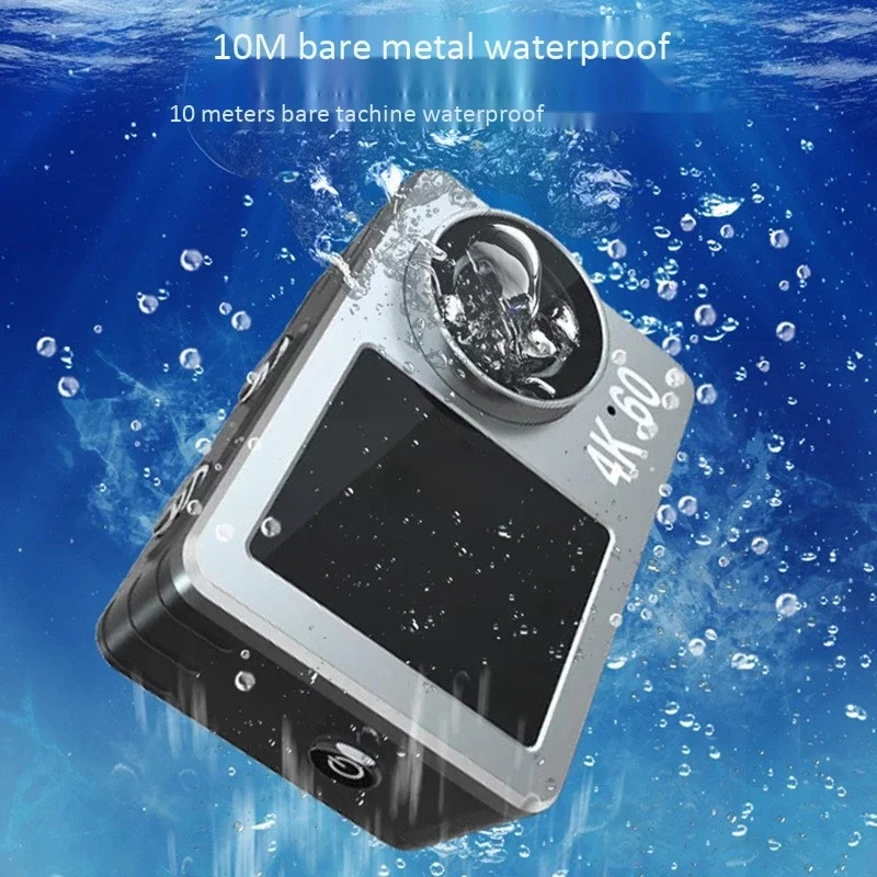  2 0 дюймов 20MP 60FPS 4K водонепроницаемая Спортивная камера Сенсорный контакт мини открытый 4X с переменным фокусным расстоянием 10 м подводный