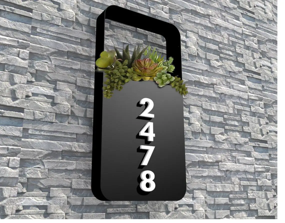 Hot Sales House Numbers Acrylic Number Sign for Indoor Led Sign for Building Signs