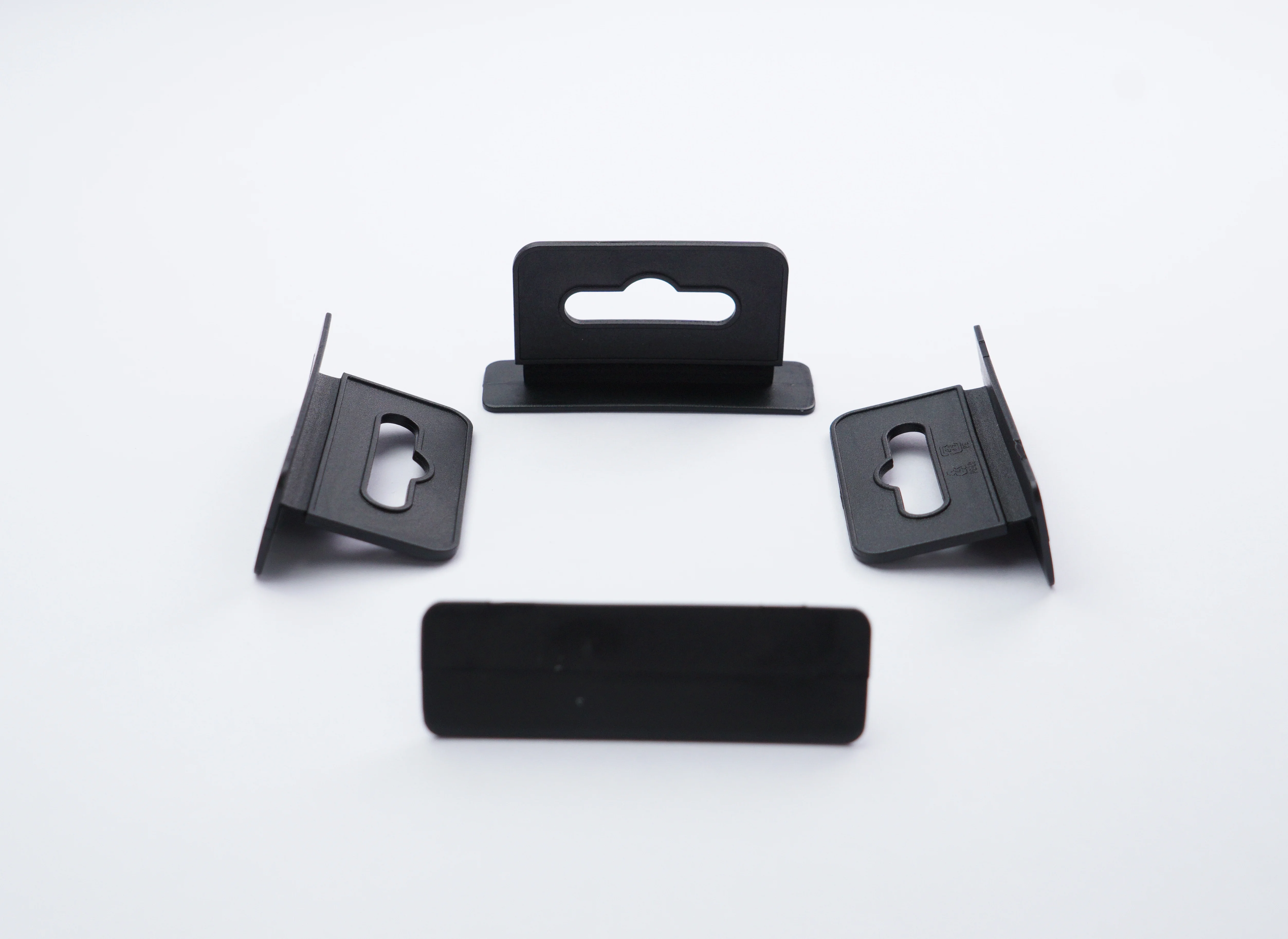 Black plastic European hole hook packaging hanger display hook for earphone box hook