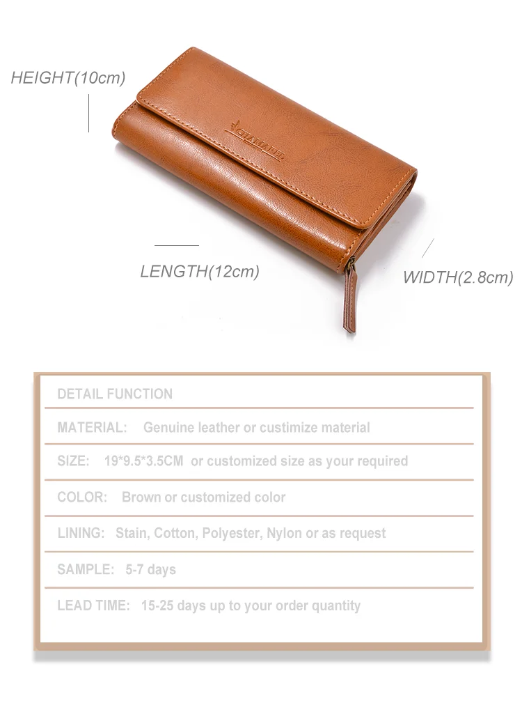 Wholesale genuine wallet leather men leather long wallet luxury designer card holder wallets men