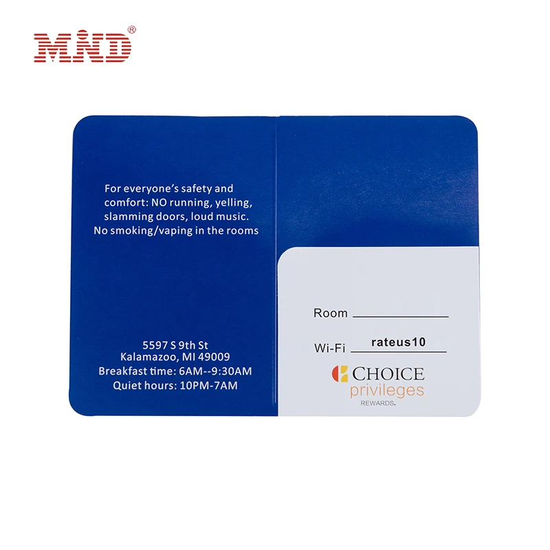 Wholesale Custom Paper Material Hotel Key Card Keycard Envelopes Magnetic Card Holder