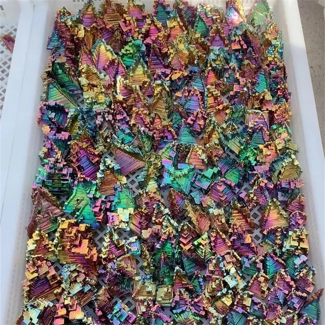 spiritual products crystals crafts raw minerals gemstone gifts natur stone rainbow rough Bismuth ore specimens for Reiki