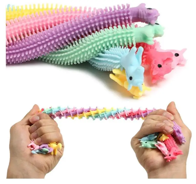 Сенсорные, игрушка для снятия стресса и Непоседа терапии Единорог эластичные строки, игрушка для снятия стресса, игрушки