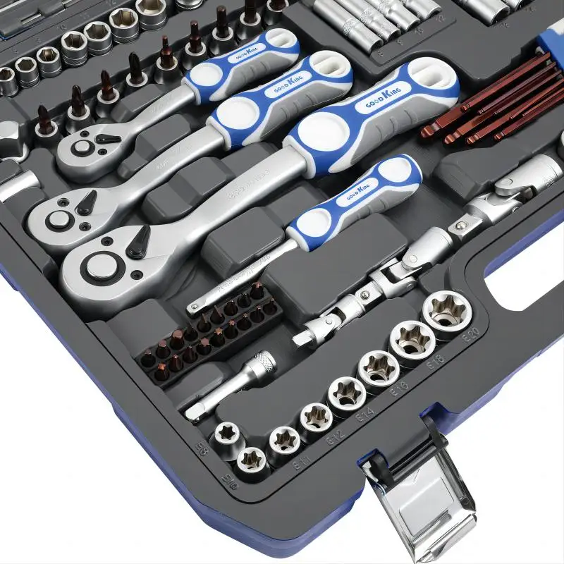 Hardware Tool Socket Quick Ratchet Wrench Screwdriver Tool Box Car Repair Set