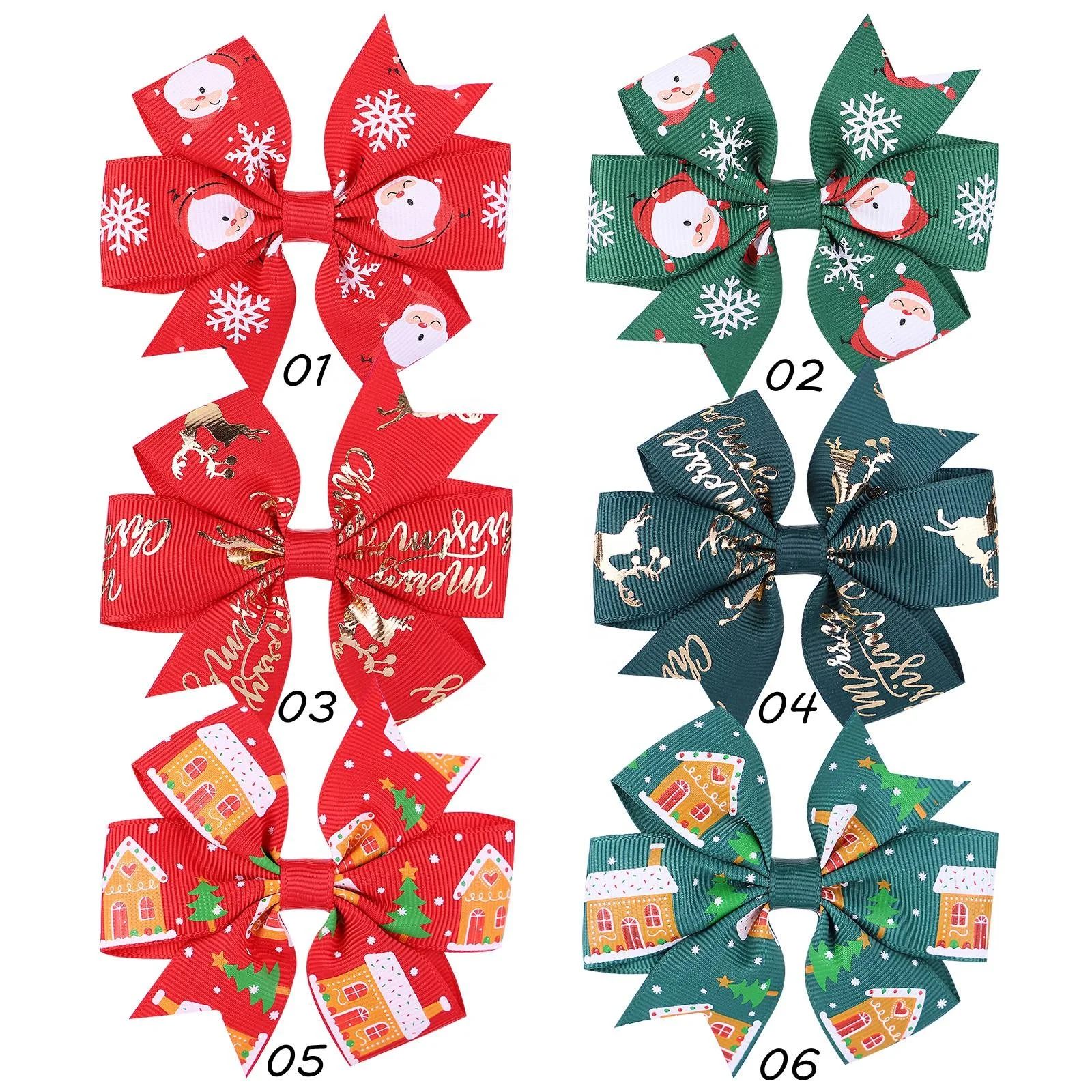 E-Magic hot selling 196 Colors Polyester hair bows Customizable logo hair bows colorful hair bow for girls