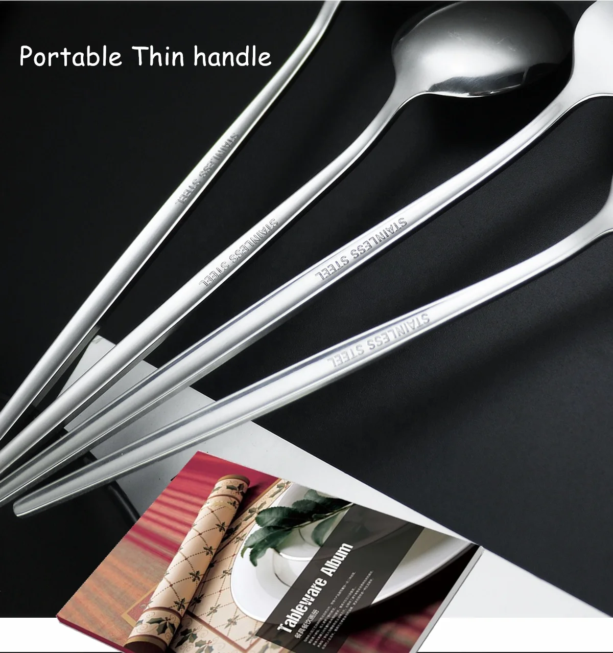 Reusable camping Cutlery Stainless Steel Metal Straw spoon fork chopsticks Portable Travel Cutlery Set with Case