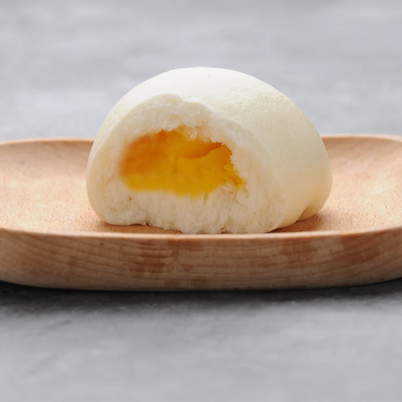 Hot Selling Frozen Dim Sum Instant Breakfast Steamed Creamy Custard Bun Sweet and Flavorful Steamed Custard Bun