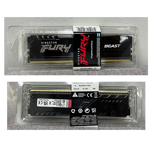 Kings ton FURY Beast DDR4 RGB Memory ram XMP Rizen Kit of 2 4 4GB 8GB 16GB 32GB 64GB 128GB 4x32GB 4x16GB