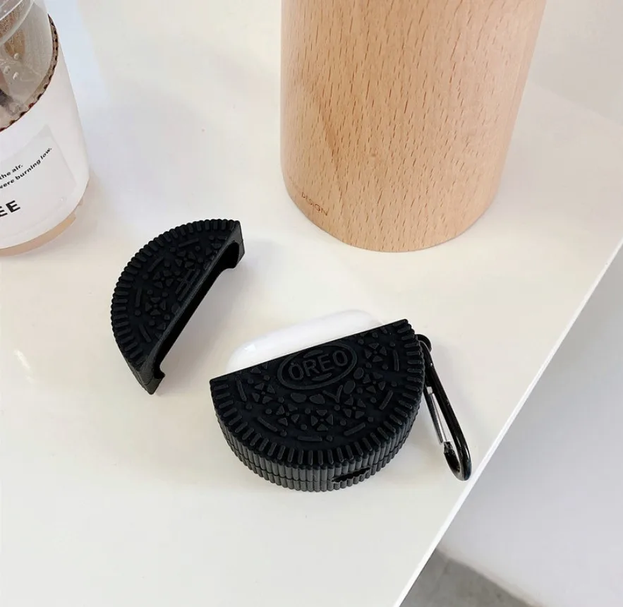 For Airpods 1 2 3 Pro Oreo Cookie Biscuit Case Cover Skin