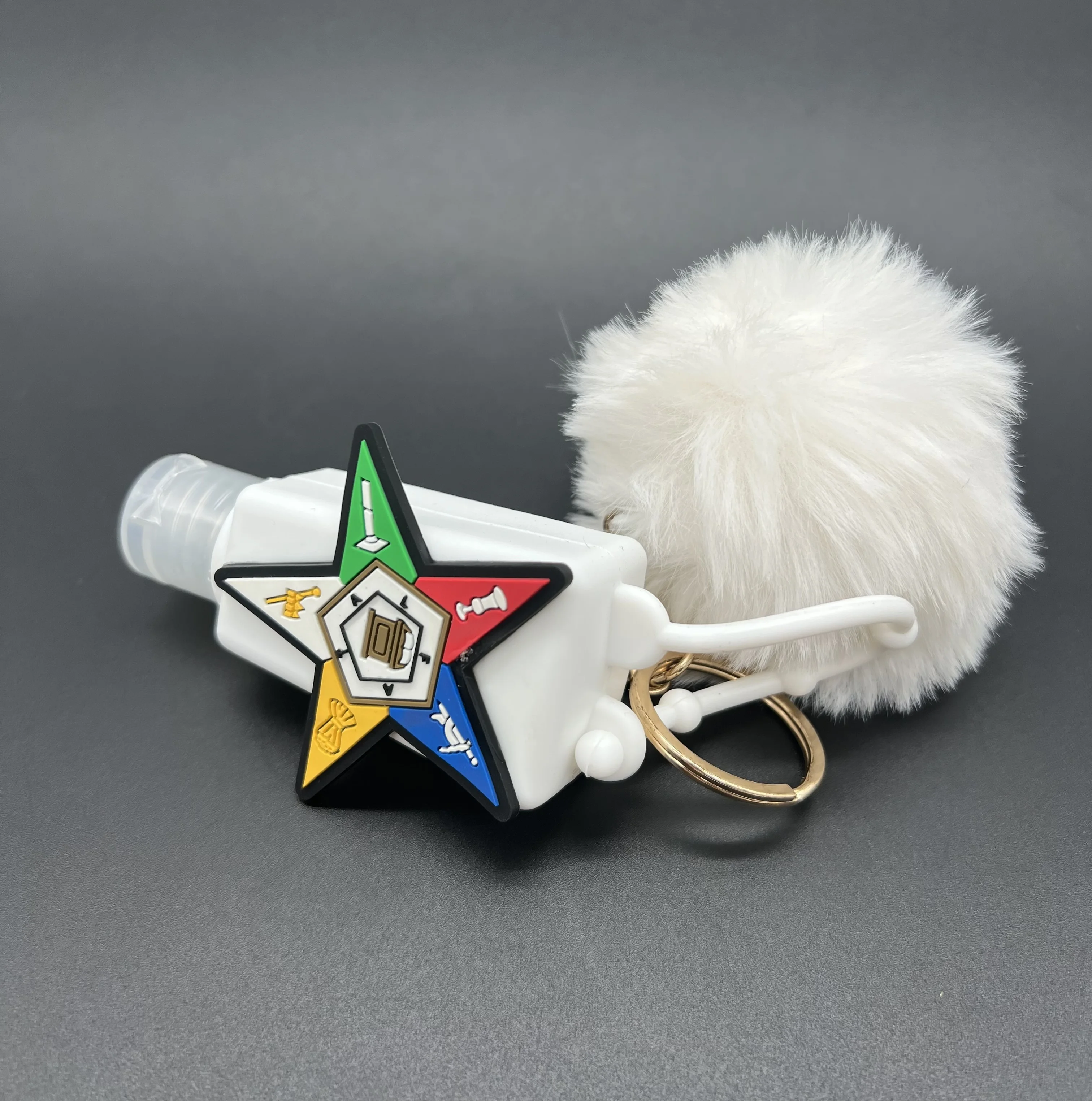 Masonic Gifts Sanitizer Holder Keychain /Portable Order Of The Eastern Star Sanitizer Strap Holder Key Ring