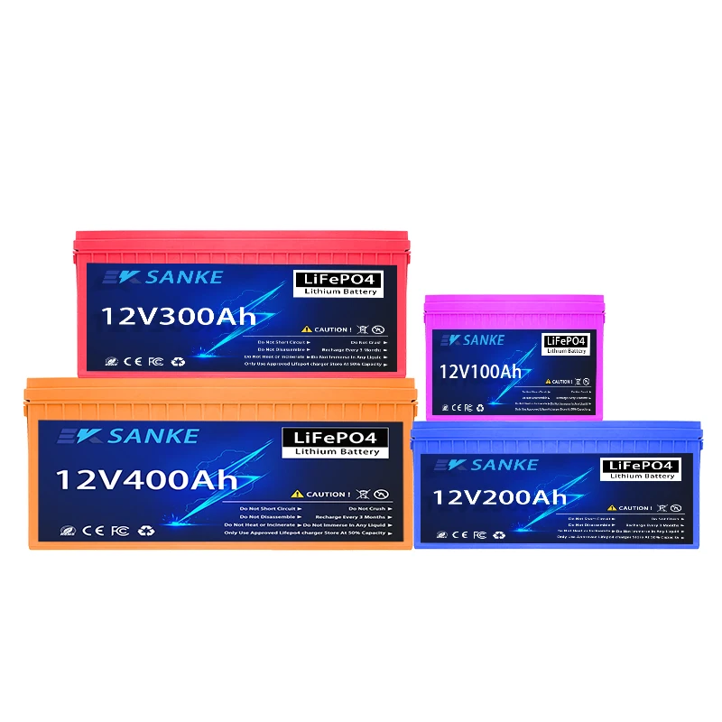 12v 24V 48V  lifepo4 lithium battery 12v 7AH 20AH 30AH 50AH 100AH 150AH 200AH 300AH 400AH 500AH