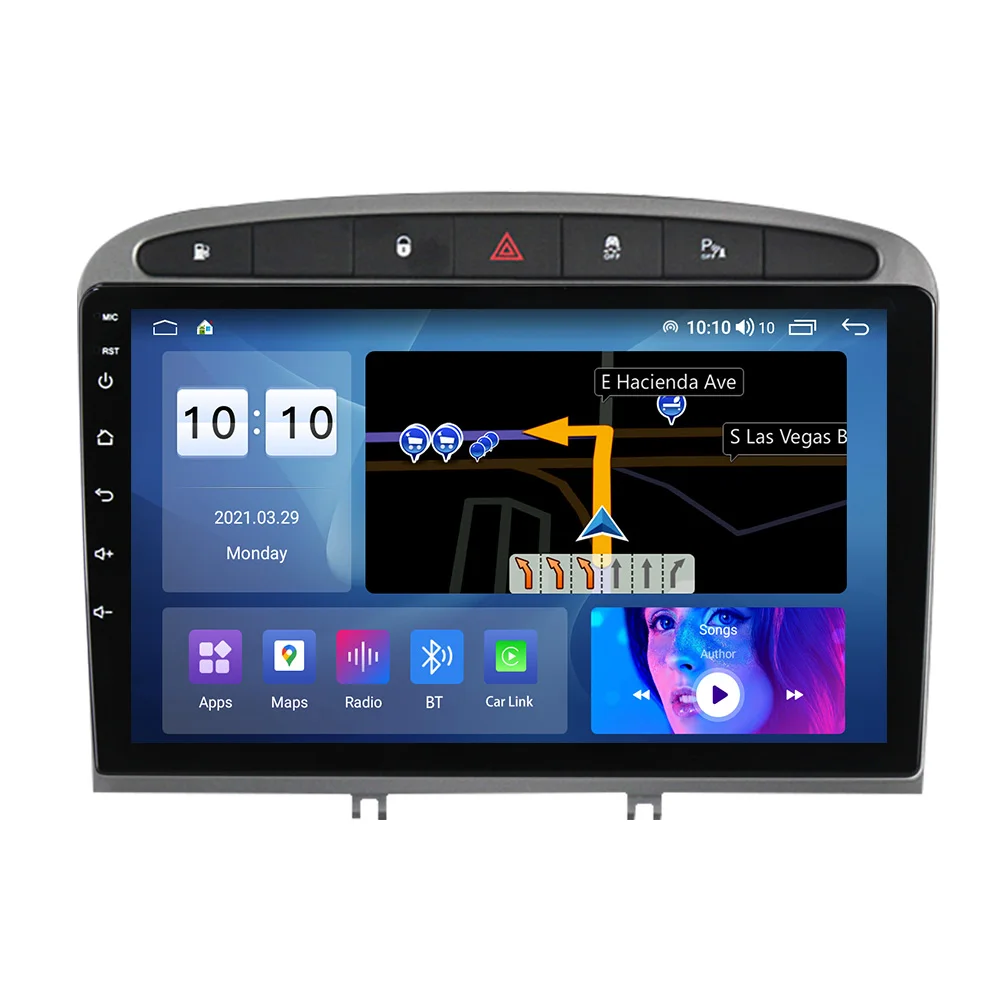  MEKEDE M Android 11 8core IPS DSP Автомобильный видео DVD-плеер для Peugeot 308 408 308SW навигация автомобильная аудиосистема 6 + 128G GPS